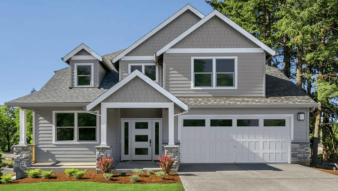 Recessed garage door panel design