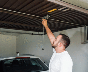 Lifting Garage Door Alone