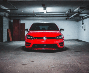 Car parked in the garage